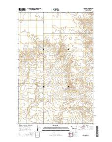 Hay Creek Montana Current topographic map, 1:24000 scale, 7.5 X 7.5 Minute, Year 2014