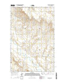 Hay Creek NW Montana Current topographic map, 1:24000 scale, 7.5 X 7.5 Minute, Year 2014