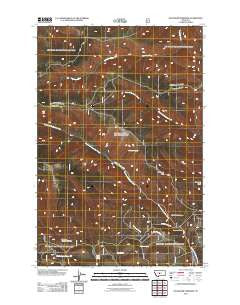 Haymaker Narrows Montana Historical topographic map, 1:24000 scale, 7.5 X 7.5 Minute, Year 2011