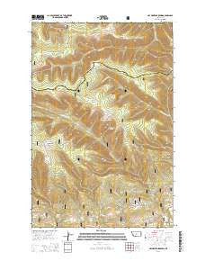 Haymaker Narrows Montana Current topographic map, 1:24000 scale, 7.5 X 7.5 Minute, Year 2014