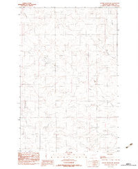 Haynie Reservoir Montana Historical topographic map, 1:24000 scale, 7.5 X 7.5 Minute, Year 1983