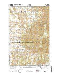 Hays Montana Current topographic map, 1:24000 scale, 7.5 X 7.5 Minute, Year 2014
