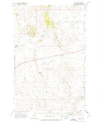 Hays SE Montana Historical topographic map, 1:24000 scale, 7.5 X 7.5 Minute, Year 1971