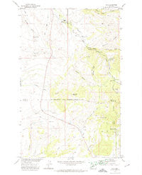 Hays Montana Historical topographic map, 1:24000 scale, 7.5 X 7.5 Minute, Year 1971