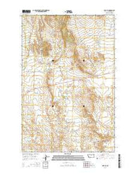 Hays SE Montana Current topographic map, 1:24000 scale, 7.5 X 7.5 Minute, Year 2014