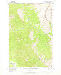 Haystack Mountain Montana Historical topographic map, 1:24000 scale, 7.5 X 7.5 Minute, Year 1970