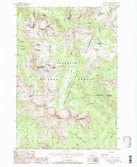 Haystack Peak Montana Historical topographic map, 1:24000 scale, 7.5 X 7.5 Minute, Year 1987