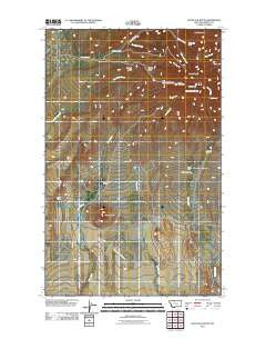 Haystack Butte Montana Historical topographic map, 1:24000 scale, 7.5 X 7.5 Minute, Year 2011
