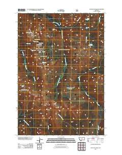 Haystack Peak Montana Historical topographic map, 1:24000 scale, 7.5 X 7.5 Minute, Year 2011