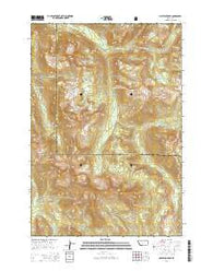 Haystack Peak Montana Current topographic map, 1:24000 scale, 7.5 X 7.5 Minute, Year 2014