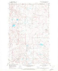 Headlight Butte NE Montana Historical topographic map, 1:24000 scale, 7.5 X 7.5 Minute, Year 1968