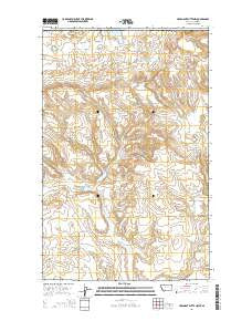 Headlight Butte NW Montana Current topographic map, 1:24000 scale, 7.5 X 7.5 Minute, Year 2014