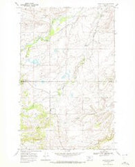 Heart Butte Montana Historical topographic map, 1:24000 scale, 7.5 X 7.5 Minute, Year 1968
