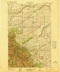 Heart Butte Montana Historical topographic map, 1:125000 scale, 30 X 30 Minute, Year 1918