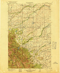 Heart Butte Montana Historical topographic map, 1:125000 scale, 30 X 30 Minute, Year 1918