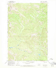 Heart Lake Montana Historical topographic map, 1:24000 scale, 7.5 X 7.5 Minute, Year 1968