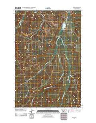 Heath Montana Historical topographic map, 1:24000 scale, 7.5 X 7.5 Minute, Year 2011