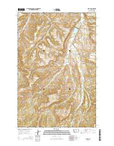 Heath Montana Current topographic map, 1:24000 scale, 7.5 X 7.5 Minute, Year 2014