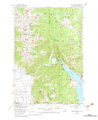 Hebgen Dam Montana Historical topographic map, 1:62500 scale, 15 X 15 Minute, Year 1950