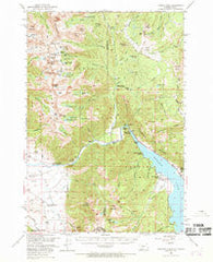 Hebgen Dam Montana Historical topographic map, 1:62500 scale, 15 X 15 Minute, Year 1950