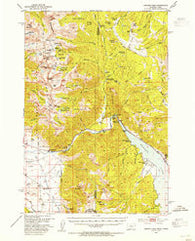 Hebgen Dam Montana Historical topographic map, 1:62500 scale, 15 X 15 Minute, Year 1950