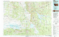 Hebgen Lake Montana Historical topographic map, 1:100000 scale, 30 X 60 Minute, Year 1993