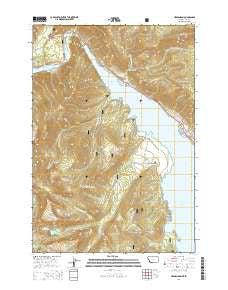 Hebgen Dam Montana Current topographic map, 1:24000 scale, 7.5 X 7.5 Minute, Year 2014