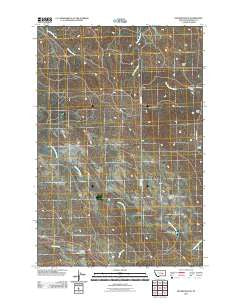 Hecker Ranch Montana Historical topographic map, 1:24000 scale, 7.5 X 7.5 Minute, Year 2011