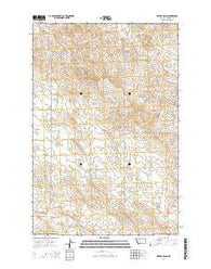 Hecker Ranch Montana Current topographic map, 1:24000 scale, 7.5 X 7.5 Minute, Year 2014