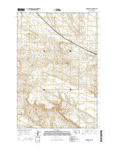 Hedgesville Montana Current topographic map, 1:24000 scale, 7.5 X 7.5 Minute, Year 2014