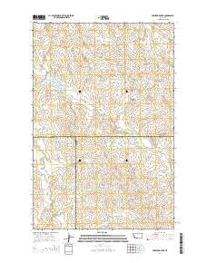 Hedstrom Lake Montana Current topographic map, 1:24000 scale, 7.5 X 7.5 Minute, Year 2014