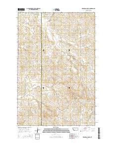 Hedstrom Lake SE Montana Current topographic map, 1:24000 scale, 7.5 X 7.5 Minute, Year 2014