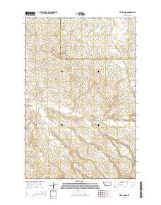 Heitz School Montana Current topographic map, 1:24000 scale, 7.5 X 7.5 Minute, Year 2014