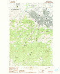 Helena Montana Historical topographic map, 1:24000 scale, 7.5 X 7.5 Minute, Year 1985
