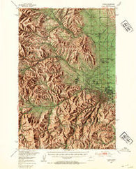 Helena Montana Historical topographic map, 1:62500 scale, 15 X 15 Minute, Year 1950