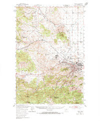 Helena Montana Historical topographic map, 1:62500 scale, 15 X 15 Minute, Year 1950