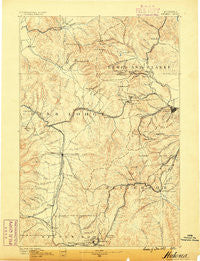 Helena Montana Historical topographic map, 1:250000 scale, 1 X 1 Degree, Year 1889
