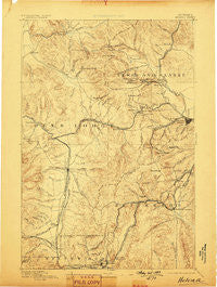 Helena Montana Historical topographic map, 1:250000 scale, 1 X 1 Degree, Year 1893