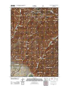 Hellgate Gulch Montana Historical topographic map, 1:24000 scale, 7.5 X 7.5 Minute, Year 2011