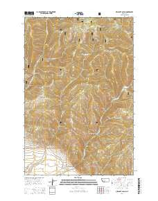 Hellgate Gulch Montana Current topographic map, 1:24000 scale, 7.5 X 7.5 Minute, Year 2014