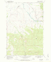 Helmville Montana Historical topographic map, 1:24000 scale, 7.5 X 7.5 Minute, Year 1968
