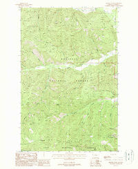 Helwick Peak Montana Historical topographic map, 1:24000 scale, 7.5 X 7.5 Minute, Year 1988