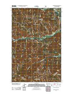 Helwick Peak Montana Historical topographic map, 1:24000 scale, 7.5 X 7.5 Minute, Year 2011