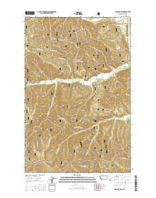 Helwick Peak Montana Current topographic map, 1:24000 scale, 7.5 X 7.5 Minute, Year 2014
