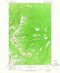 Hemlock Lake Montana Historical topographic map, 1:24000 scale, 7.5 X 7.5 Minute, Year 1965
