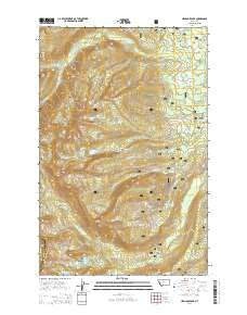 Hemlock Lake Montana Current topographic map, 1:24000 scale, 7.5 X 7.5 Minute, Year 2014