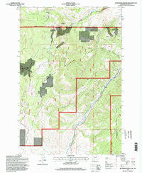 Henderson Mountain Montana Historical topographic map, 1:24000 scale, 7.5 X 7.5 Minute, Year 1996