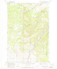 Henderson Mountain Montana Historical topographic map, 1:24000 scale, 7.5 X 7.5 Minute, Year 1971