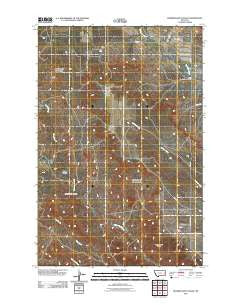 Hendrickson Coulee Montana Historical topographic map, 1:24000 scale, 7.5 X 7.5 Minute, Year 2011