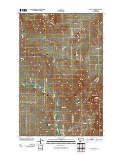 Henry Creek Montana Historical topographic map, 1:24000 scale, 7.5 X 7.5 Minute, Year 2011
